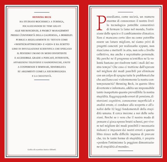 Le 12 leggi della stupidità umana. Che ci impediscono di prendere decisioni sensate - Henning Beck - 2