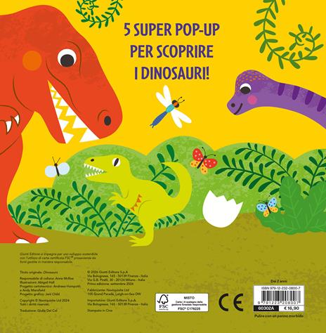 Dinosauri pop-up. Ediz. a colori - Abigail Hall - 4