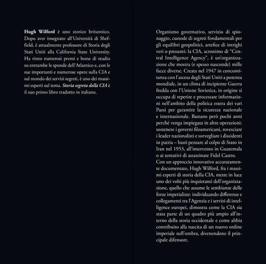 La storia segreta della CIA. Le ombre di un nuovo impero - Hugh Wilford - 2