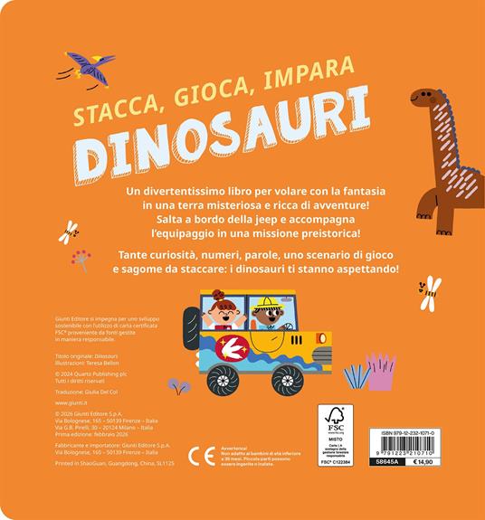 Dinosauri. Stacca, gioca, impara. Ediz. a colori - 2