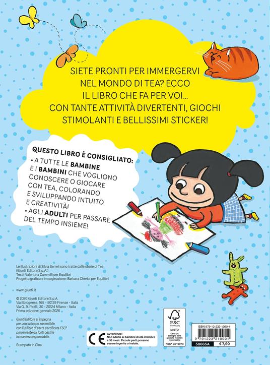 Un mondo di giochi e colori. Tea. Con adesivi. Ediz. a colori - Silvia Serreli - 2