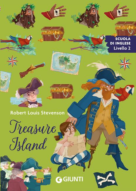 Treasure island. Ediz. bilingue. Con QR Code con audiolibro - Robert Louis Stevenson - copertina