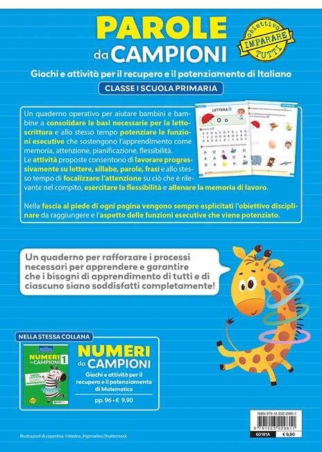 Parole da campioni. Giochi e attività per il recupero e il potenziamento. Italiano. Vol. 1 - 2