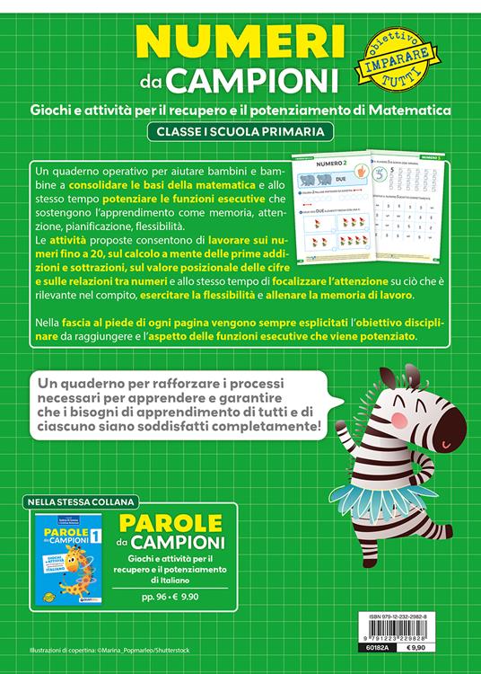 Numeri da campioni. Giochi e attività per il recupero e il potenziamento. Matematica. Vol. 1 - 2