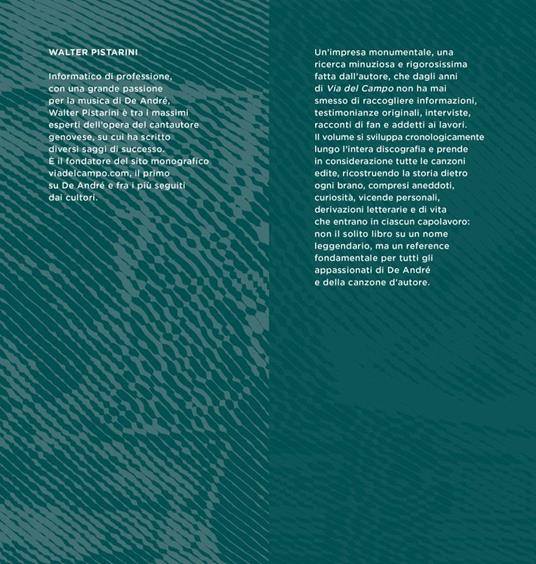 Fabrizio De André. Il libro del mondo. Le storie dietro le canzoni - Walter Pistarini - 2