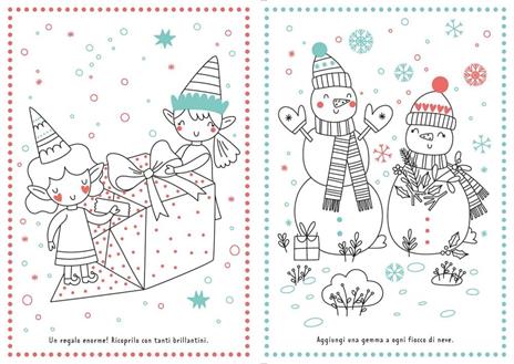 Magia di Natale. Colora con i glitter. Brilla e scintilla. Con brillantini adesivi. Ediz. a colori - 6