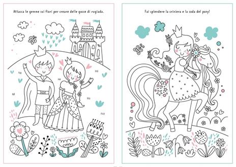 Regno magico. Colora con i glitter. Brilla e scintilla. Con brillantini adesivi. Ediz. a colori - 6