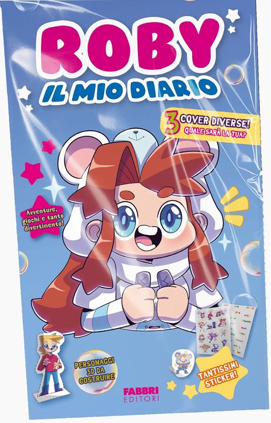 Il mio diario. Con personaggi 3D da costruire. Con Adesivi - Roby - copertina