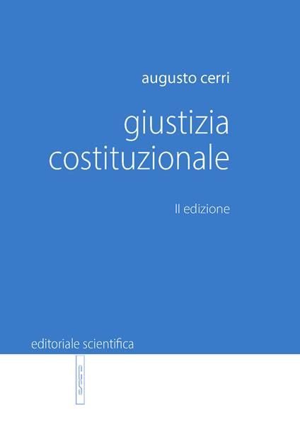 Giustizia costituzionale - Augusto Cerri - copertina