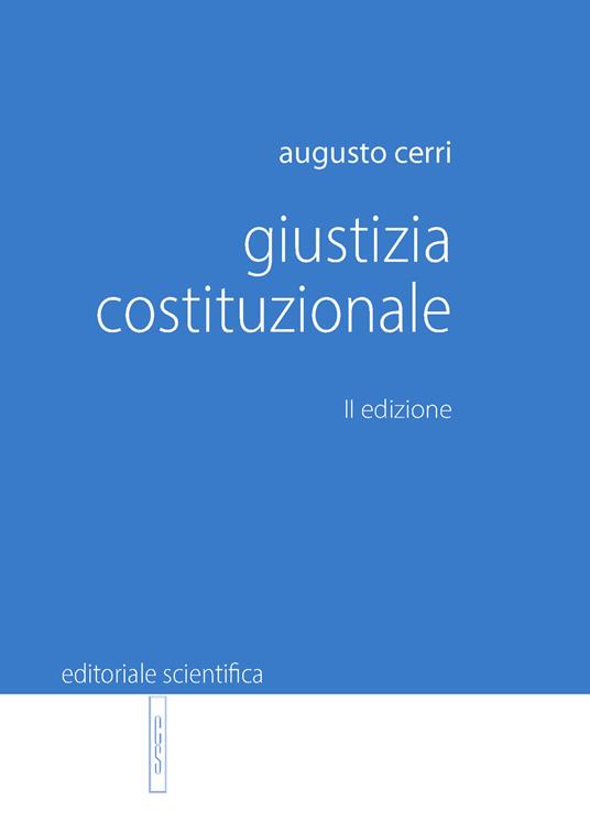 Giustizia costituzionale - Augusto Cerri - copertina