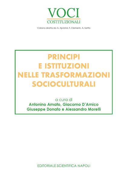 Principi e istituzioni nelle trasformazioni socioculturali - copertina
