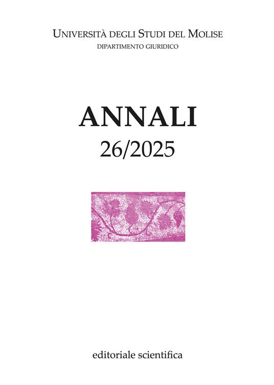 Annali (2025). Vol. 26 - copertina