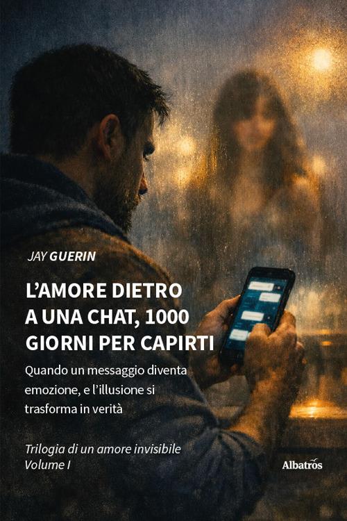 L'amore dietro a una chat, 1000 giorni per capirti. Quando un messaggio diventa emozione, e l’illusione si trasforma in verità - Jay Guerin - copertina