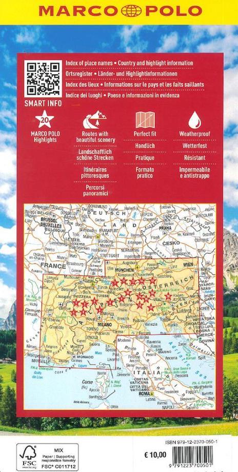Alpi 1:650.000 - 2