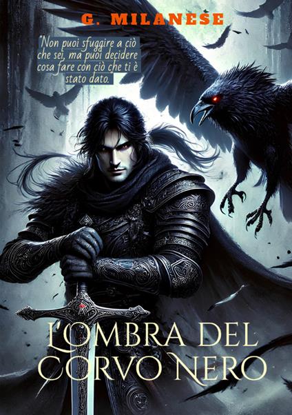 L'ombra del corvo nero - G. Milanese - copertina
