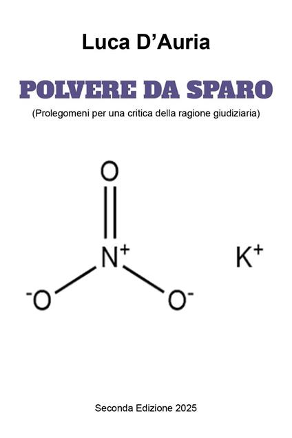 Polvere da sparo (prolegomeni per una critica della ragione giudiziaria) - Luca D'Auria - copertina