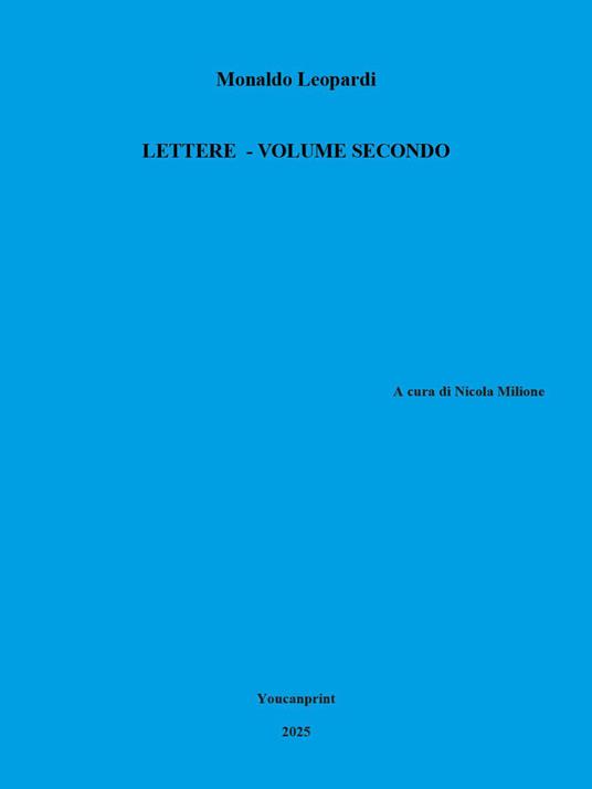 Lettere. Vol. 2 - Monaldo Leopardi - copertina