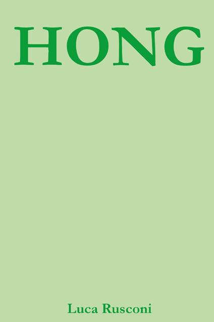 Hong - Luca Rusconi - copertina