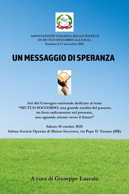 Un messaggio di speranza. Atti del convegno (Fasano, 18 ottobre 2025) - copertina