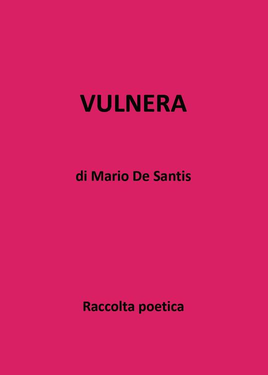 Vulnera - Mario De Santis - copertina