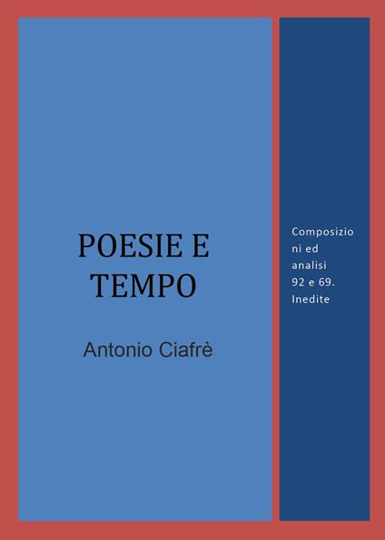 Poesie e tempo - Antonio Ciafrè - copertina