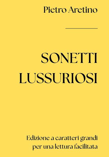 Sonetti lussuriosi - Pietro Aretino - copertina
