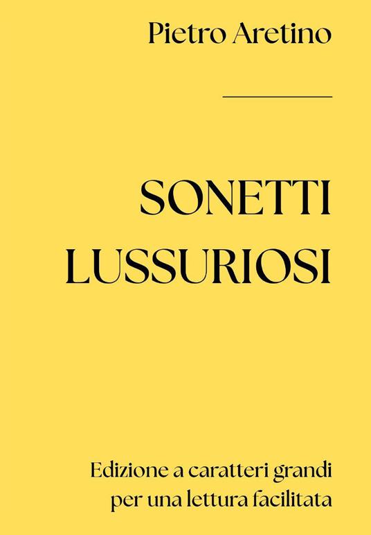 Sonetti lussuriosi - Pietro Aretino - copertina