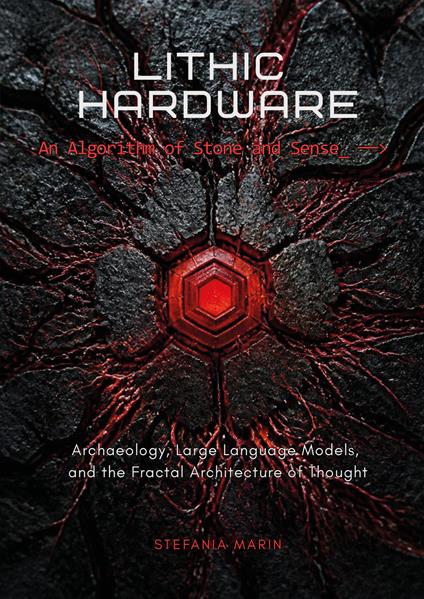 Lithic hardware. An algorithm of stone and sense. Archaeology, large language models, and the fractal architecture of thought - Stefania Marin - copertina