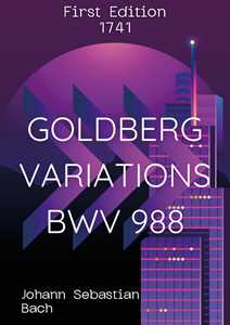 Libro Goldberg Variations BWV 988 (First Edition 1741) Johann Sebastian Bach
