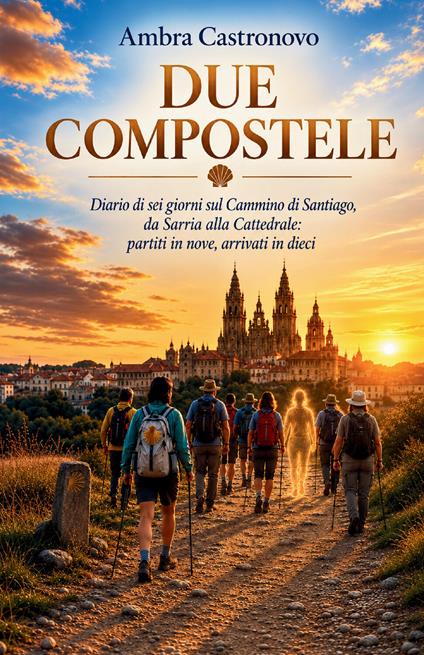Due Compostele. Diario di sei giorni sul cammino di Santiago, da Sarria alla cattedrale: partiti in nove, arrivati in dieci - Ambra Castronovo - copertina