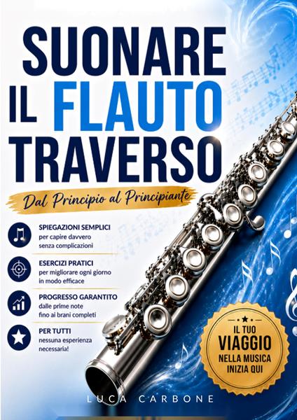 Suonare il flauto traverso. Dal principio al principiante - Luca Carbone - copertina