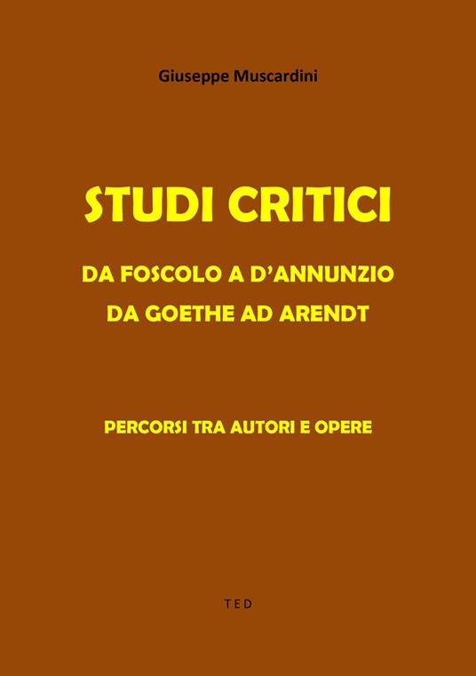 Studi Critici - Giuseppe Muscardini - ebook