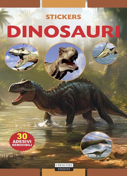 Dinosauri. Con 30 adesivi removibili. Ediz. a colori - Viola Autieri - copertina