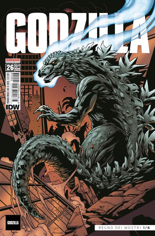 Godzilla. Vol. 26: Regno dei mostri 1/6 - Jason Ciaramella,Tracy Marsh,Eric Powell - copertina