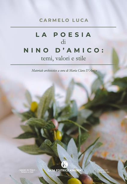La poesia di Nino D'Amico: temi, valori e stile - Carmelo Luca - copertina
