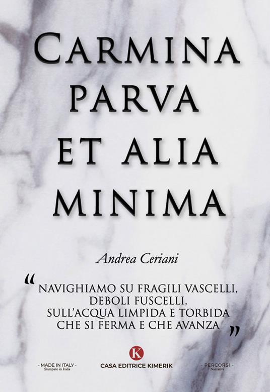 Carmina parva et alia minima - Andrea Ceriani - copertina
