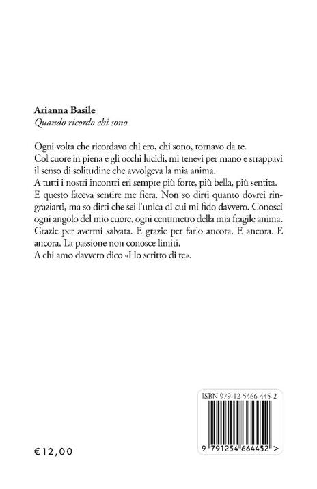 Quando ricordo chi sono - Arianna Basile - 2