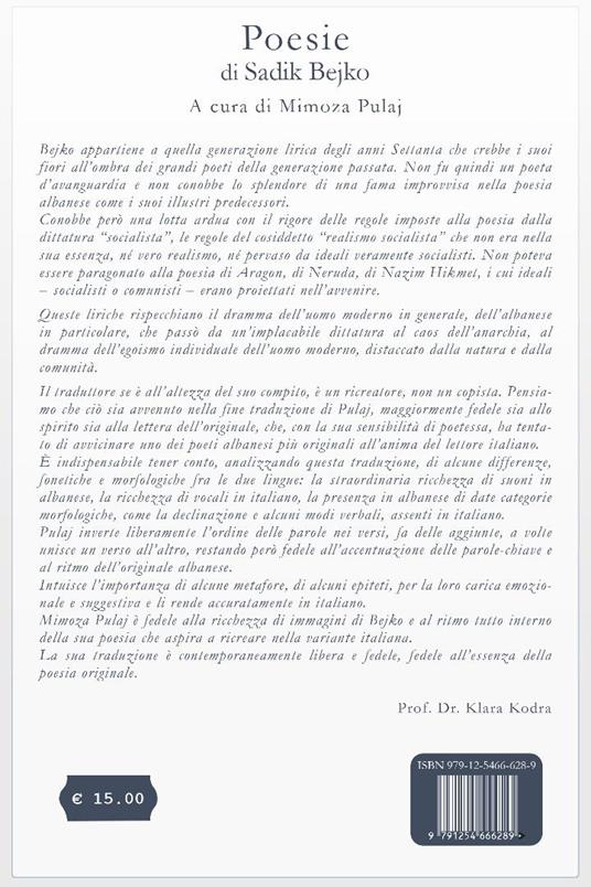 Poesie di Sadik Bejko - 2