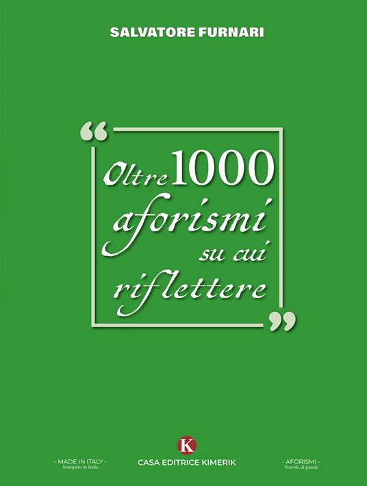 1000 aforismi su cui riflettere - Salvatore Furnari - copertina