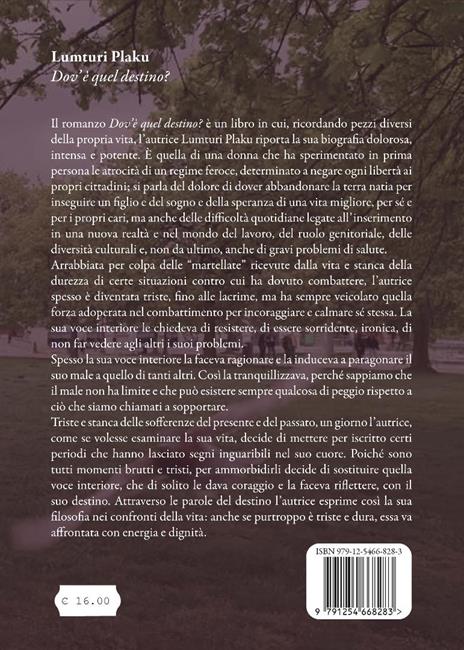 Dov'è quel destino? - Lumturi Plaku - 2