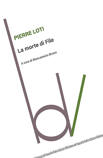 La morte di File - Pierre Loti - copertina