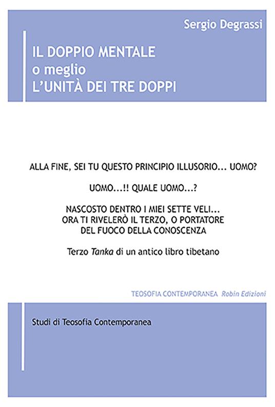 Il doppio mentale o meglio l'unità dei Tre Doppi - Sergio Degrassi - copertina