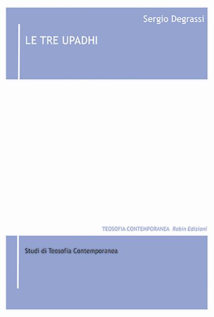 Le tre upadhi - Sergio Degrassi - copertina