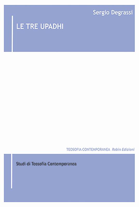 Le tre upadhi - Sergio Degrassi - copertina