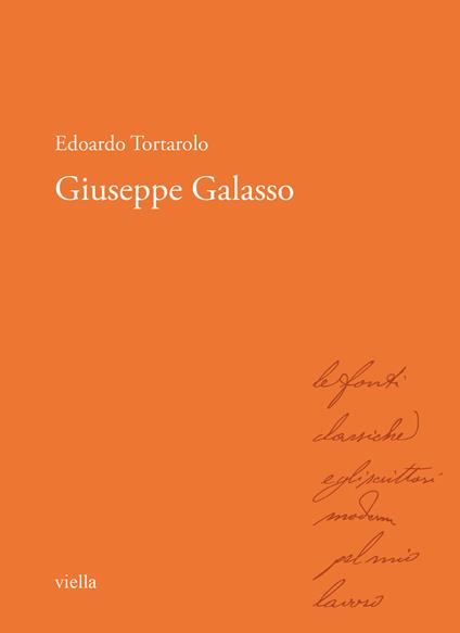 Giuseppe Galasso - Edoardo Tortarolo - copertina