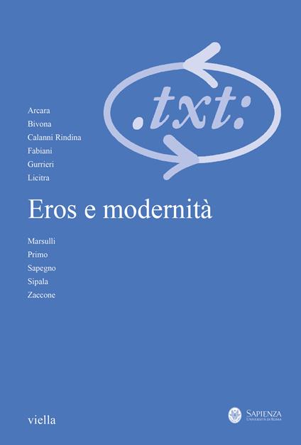 Critica del testo (2022). Vol. 3: Eros e modernità. Ediz. italiana e francese - copertina