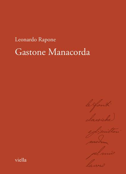 Gastone Manacorda - Leonardo Rapone - copertina