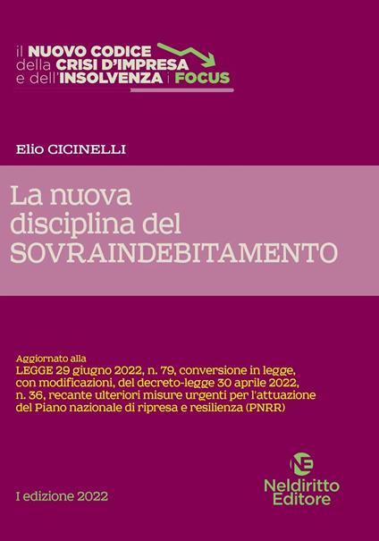La nuova disciplina del sovraindebitamento - copertina