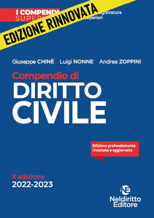 Compendio di diritto civile - Giuseppe Chiné,Luigi Nonne,Andrea Zoppini - copertina