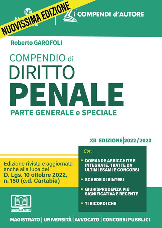 Compendio di diritto penale. Parte generale e speciale. Nuova ediz. Con espansione online - Roberto Garofoli - copertina